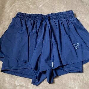 Blue flutter shorts from Shein